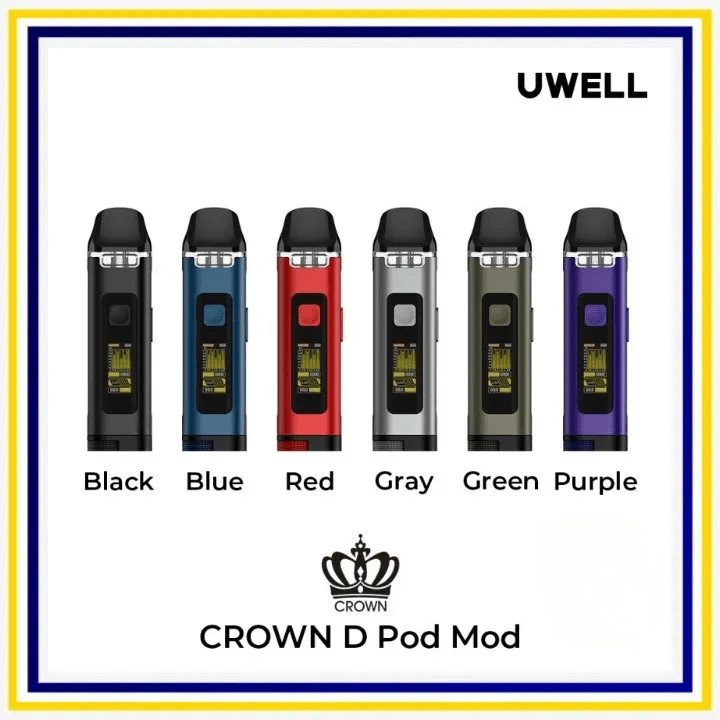 Uwell-Crown-D-Pod-Mod-註油主機 Uwell Crown D Pod Mod 35W 王冠聯名款註油主機空艙煙彈 | 2入装 | 台灣現貨供應:圖片 1